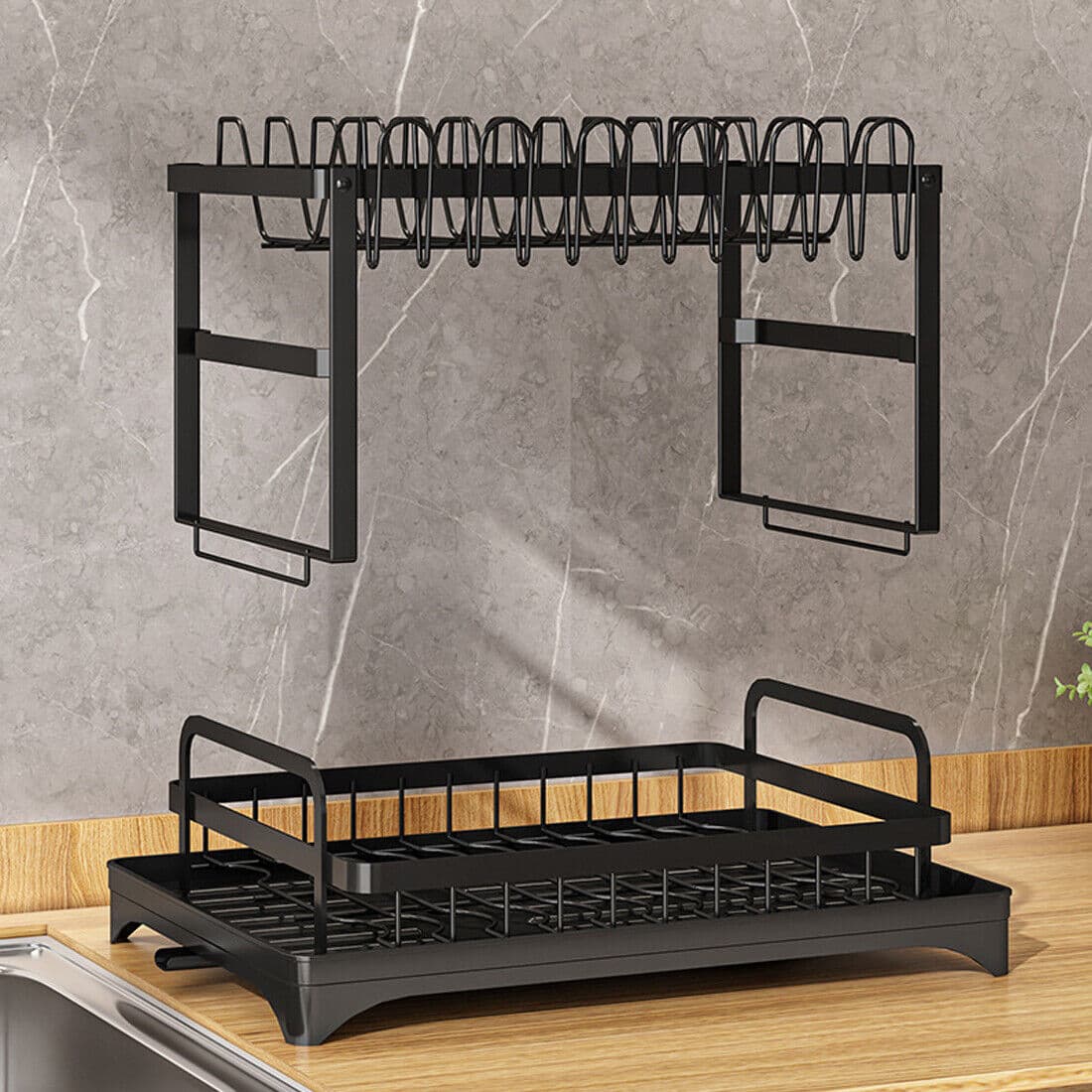 Effortless Drying with Our Premium 2-Tier Dish Rack - image 4