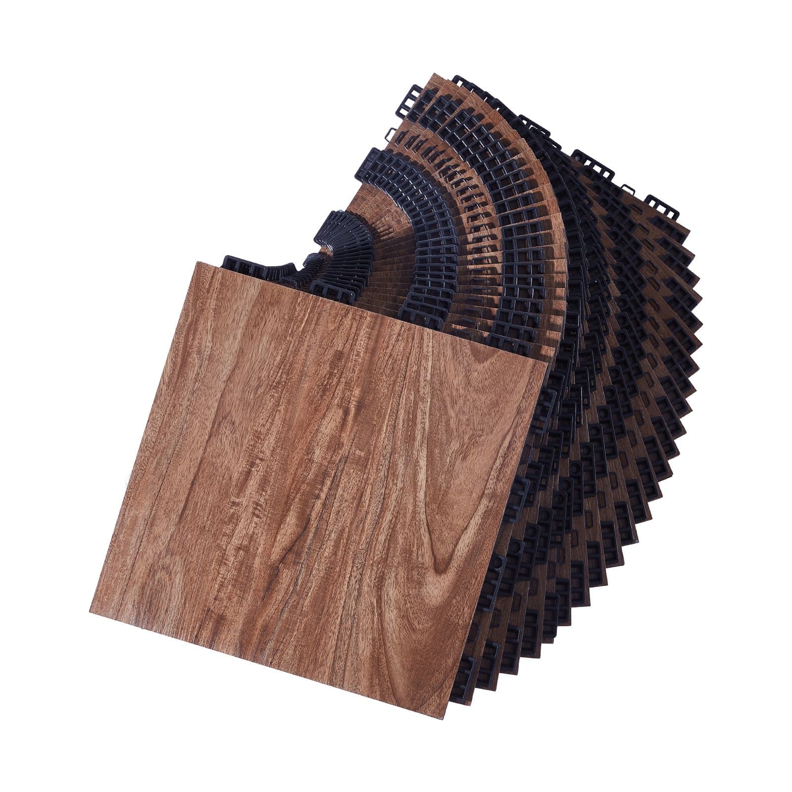 Portable Interlocking Dance Floor (25-Piece Tile Kit) - image 8