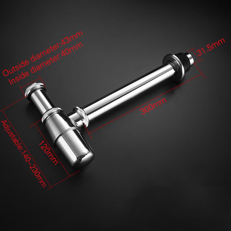 Premium Solid Brass Chrome Bottle Trap Waste for Basins - image 5