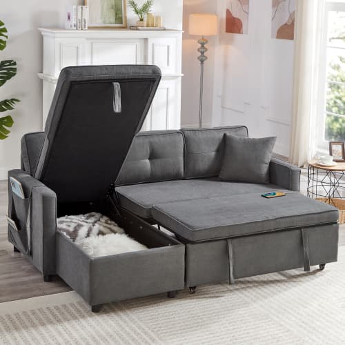 Effortless Comfort: Villalta Home Grey Corner Sofa Bed with Storage - image 18