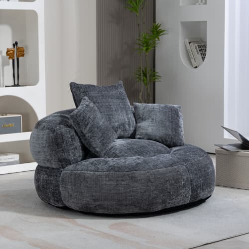 Unwind in Ultimate Comfort with Our High-Back Chenille Bean Bag - image 4