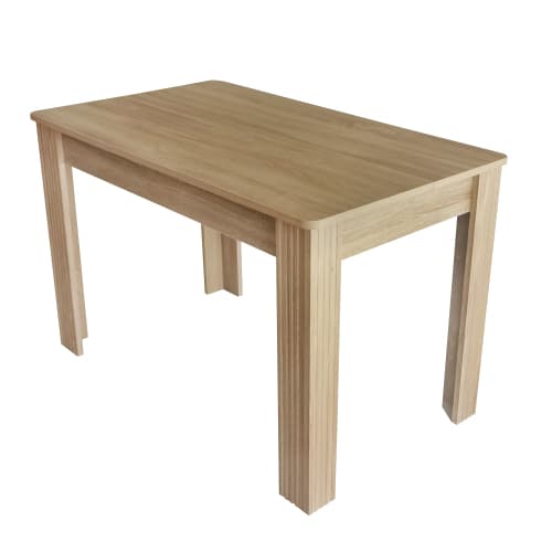 Modern Rectangular Dining Table for 4 People (Oak Effect) - image 8