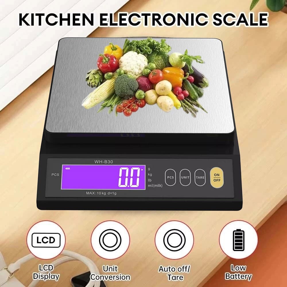 Effortless Baking with Waterproof 10kg Digital Kitchen Scales - image 15
