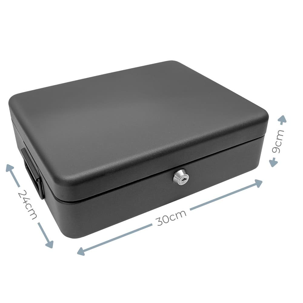 12-Inch Portable Steel Security Safe for Home & Office
