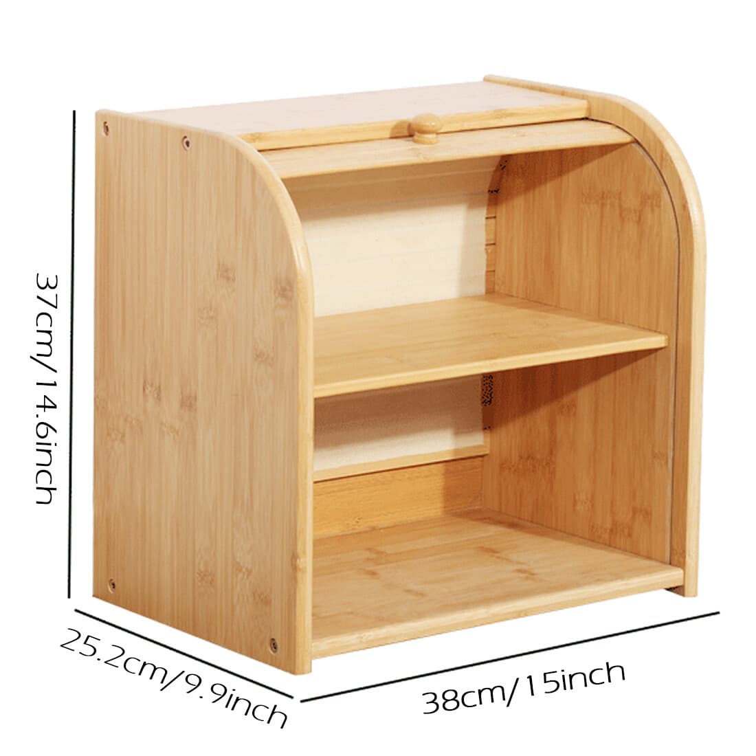 Effortless Kitchen Organisation with the 2-Tier Bamboo Bread Bin - image 12