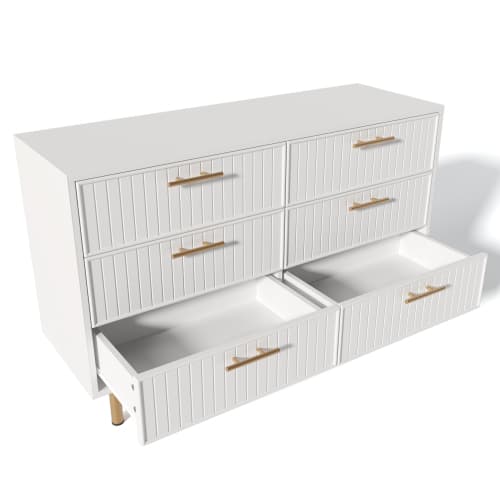 Discover Effortless Style with a Ribbed 6-Drawer Sideboard - image 11
