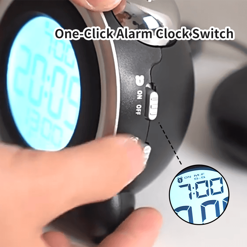 Loud Vibration Alarm Clock with Dual Alarms and Vibrating Disc - image 6