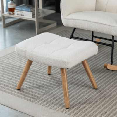 Discover Effortless Comfort in the Villalta Home White Rocking Chair - image 2