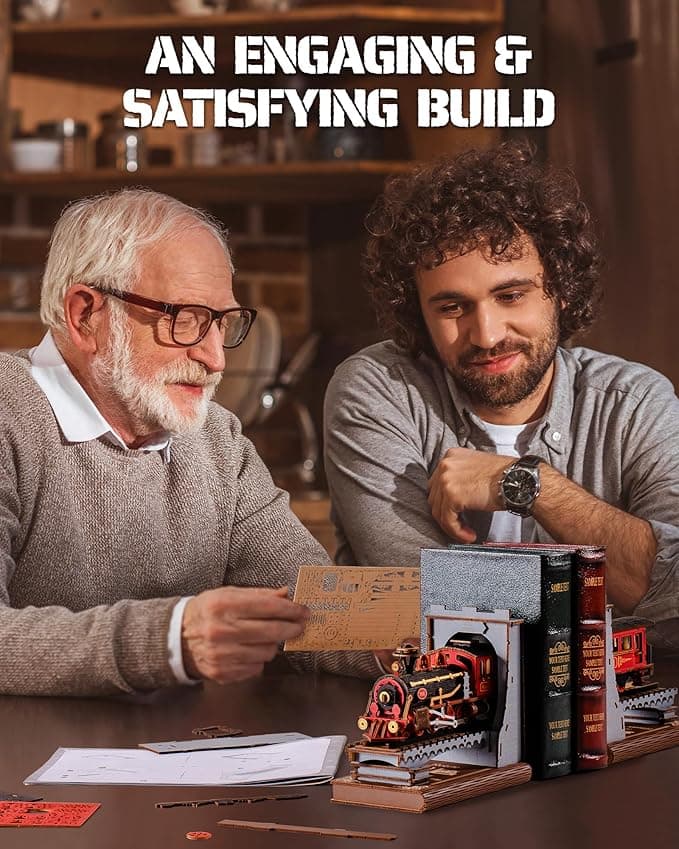 DIY Steam Train Book Nook Model Kit - image 1