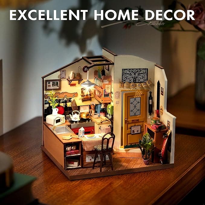 DIY Miniature Model Kit: Rolife's Happy Kitchen