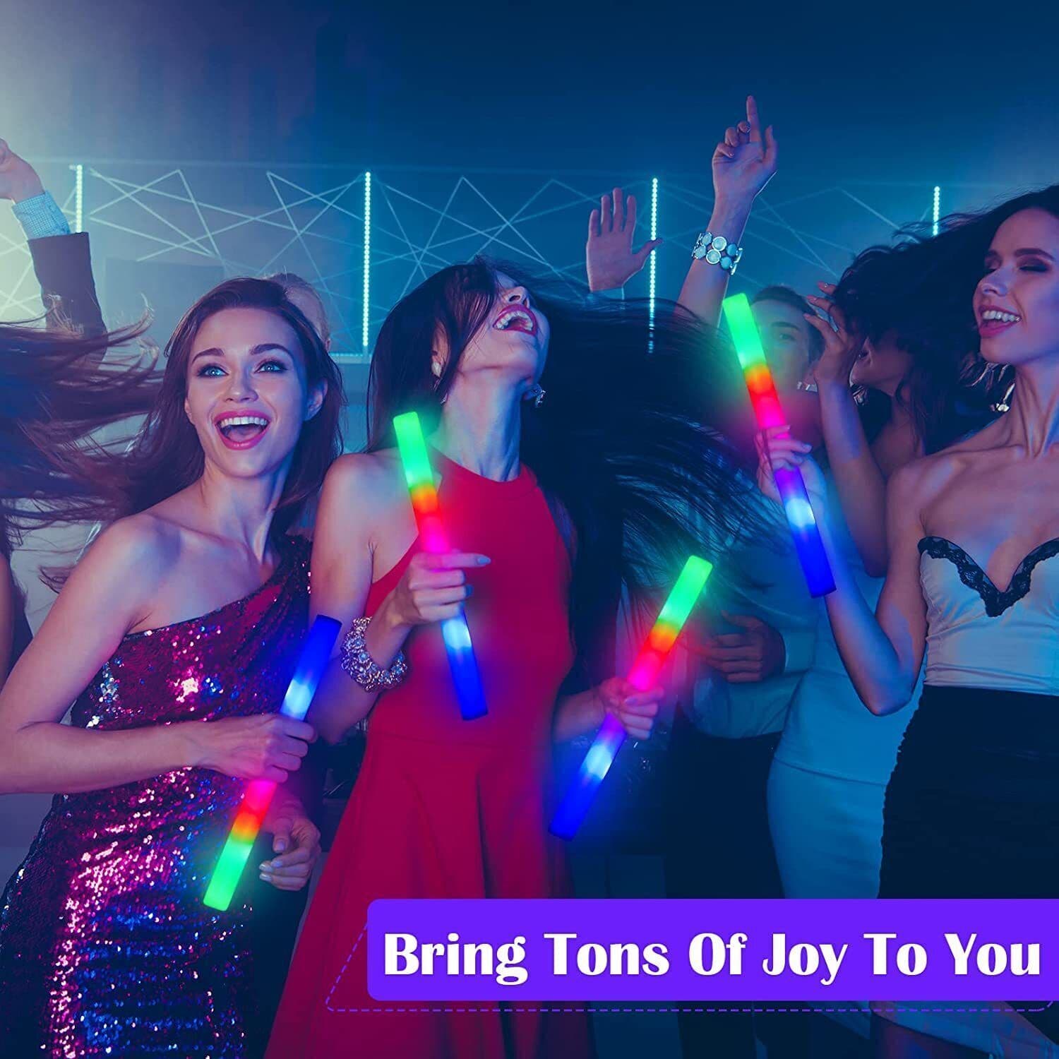 Transform Your Event with 100 Multi-Coloured LED Foam Batons - image 8