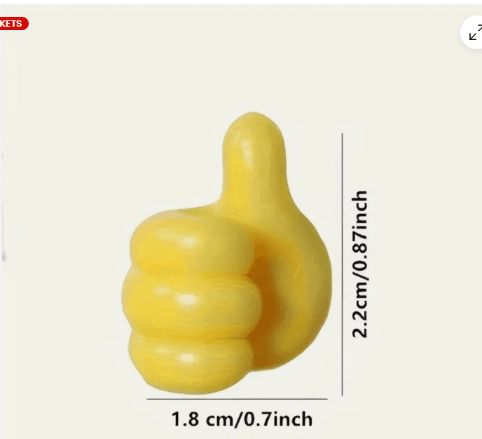 Organise Effortlessly with 10 Fun Thumb-Shaped Wall Hooks - image 3