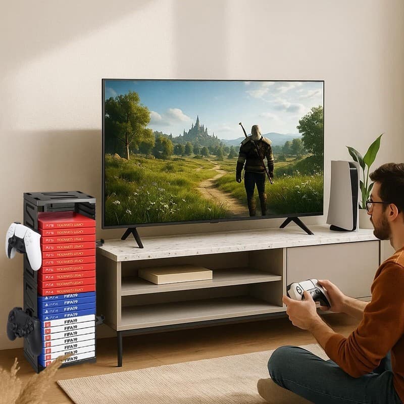 Organise Your Gaming Setup with this 24-Disc Storage Tower - image 1