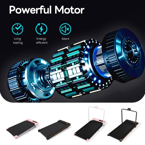 Compact Folding Treadmill with Adjustable Incline & Handrail - image 46