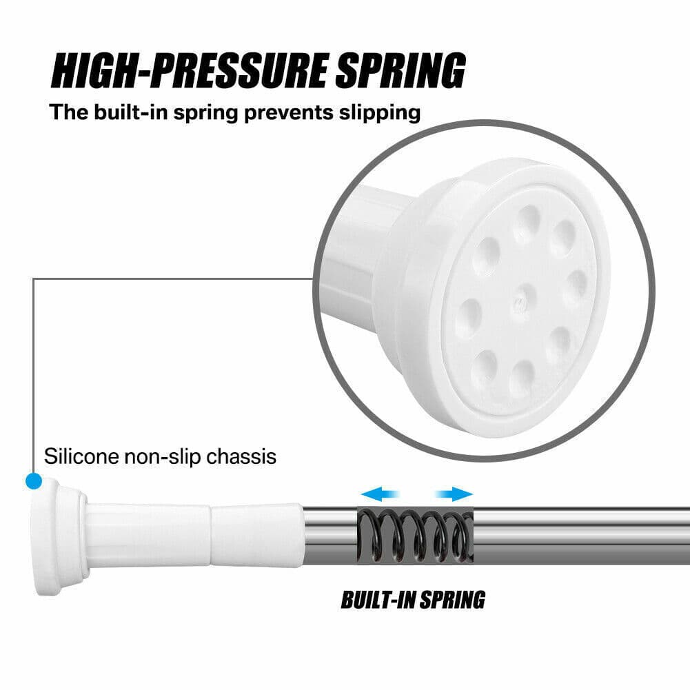 Heavy-Duty Extendable Shower Rod | No Tools, No Fuss - image 10