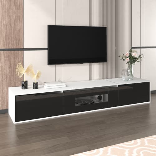 High Gloss TV Unit with Colour-Changing LED Lighting - image 1