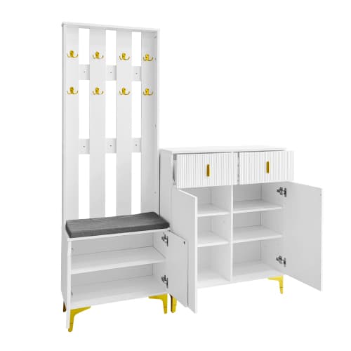 Transform Your Hallway with a Complete Wardrobe & Shoe Bench Set - image 25