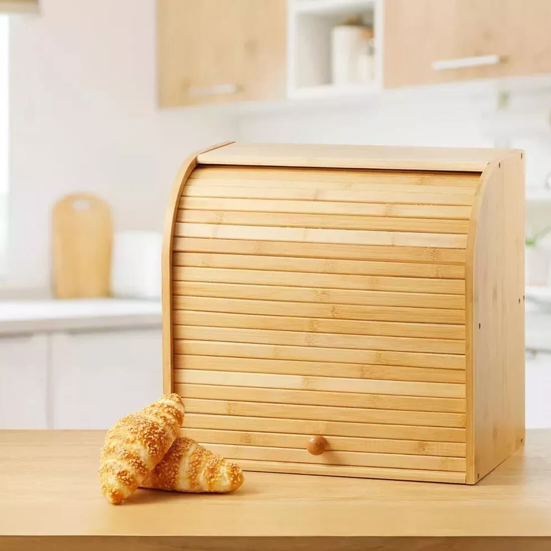 Effortless Kitchen Organisation with the 2-Tier Bamboo Bread Bin - image 13