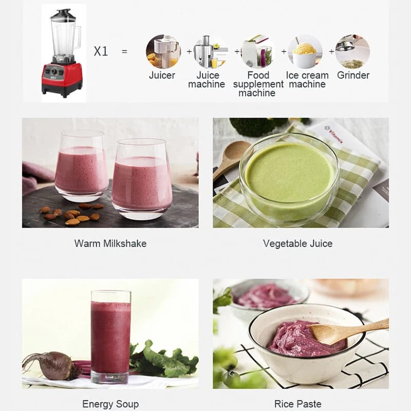 Professional 4500W High-Speed Blender for Perfect Smoothies - image 12