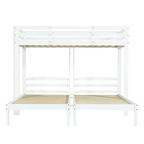 Triple Sleeper Bunk Bed for Kids & Teens - White - image 11