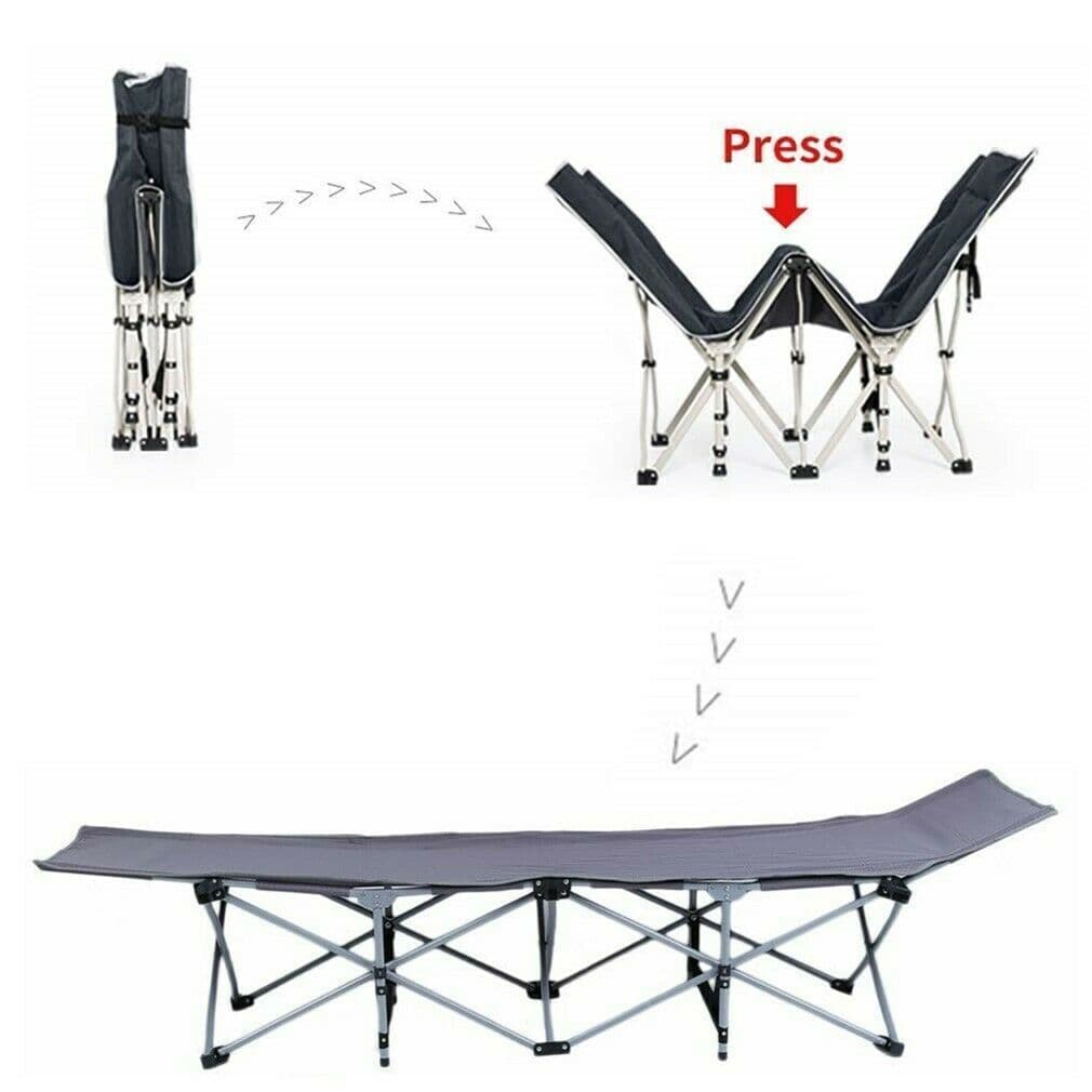 Premium Heavy Duty Single Folding Bed with Comfort Mat - image 9