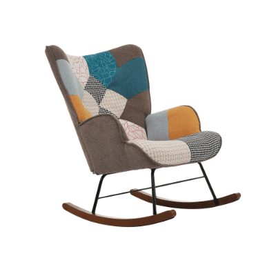 Relax in Style with a Vibrant Patchwork Rocking Chair - image 19