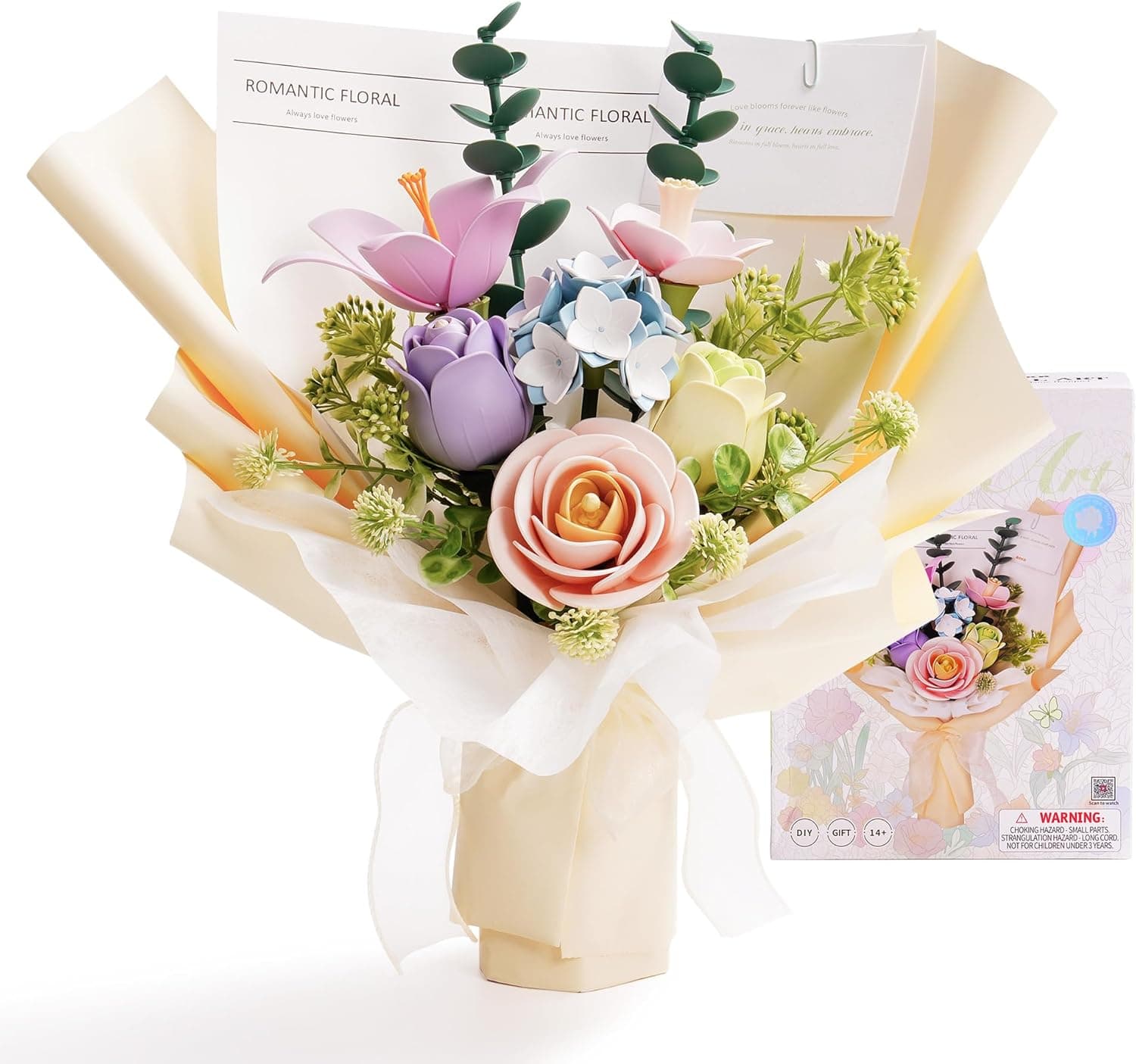 Build Your Own Spring Flower Bouquet - Robotime 3D Puzzle Kit
