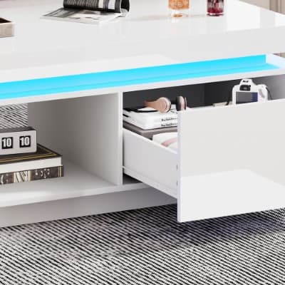 Illuminate Your Space with a High Gloss LED Coffee Table - image 4