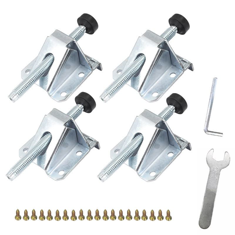 Set of 4 Adjustable Levelling Feet in Zinc-Plated Iron for Furniture & Machinery - image 9