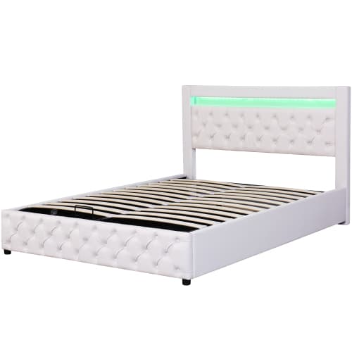 Transform Your Bedroom With This White LED Storage Bed - image 38