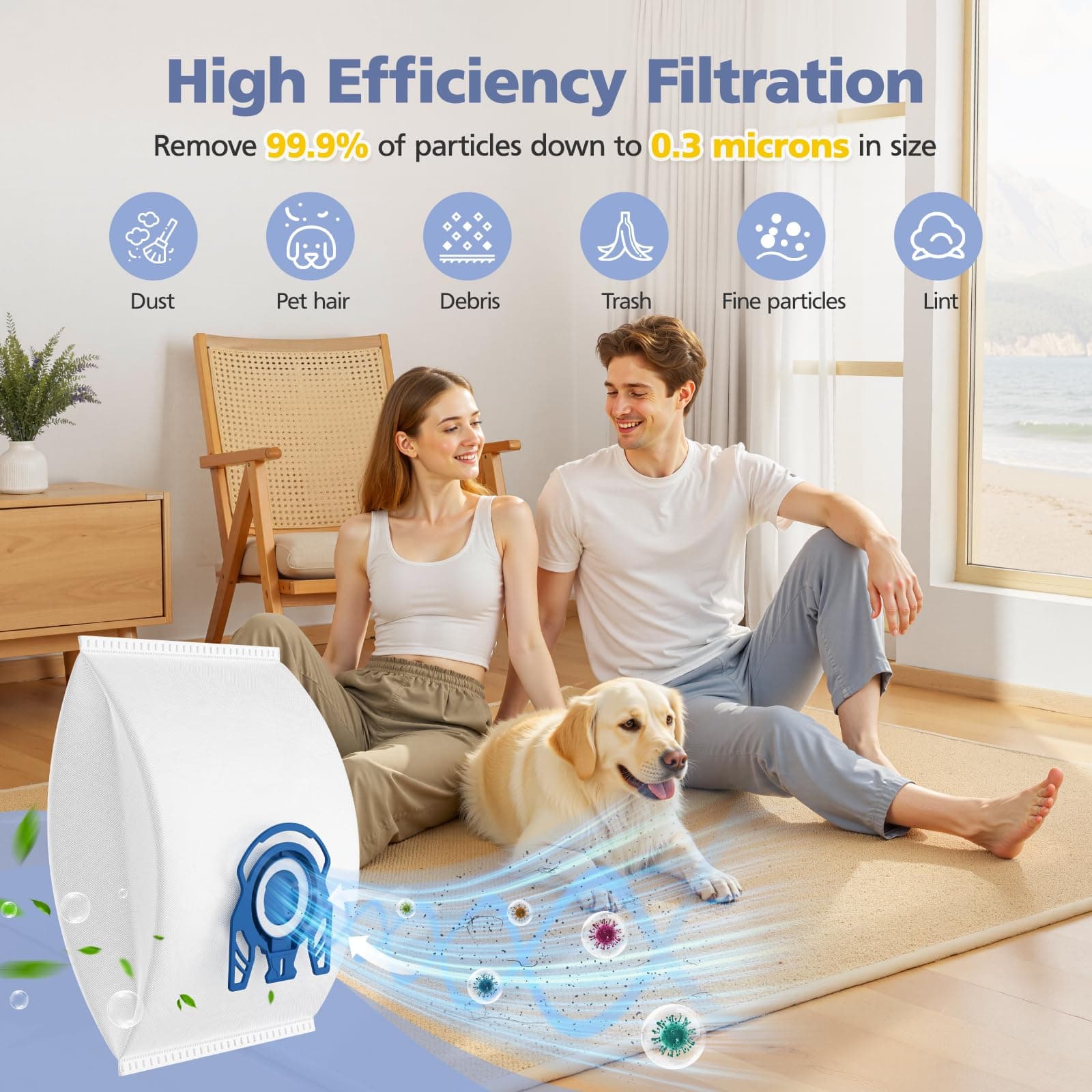 Vacuum Storage Bags for Clothes & Bedding (12 Pack) - image 6