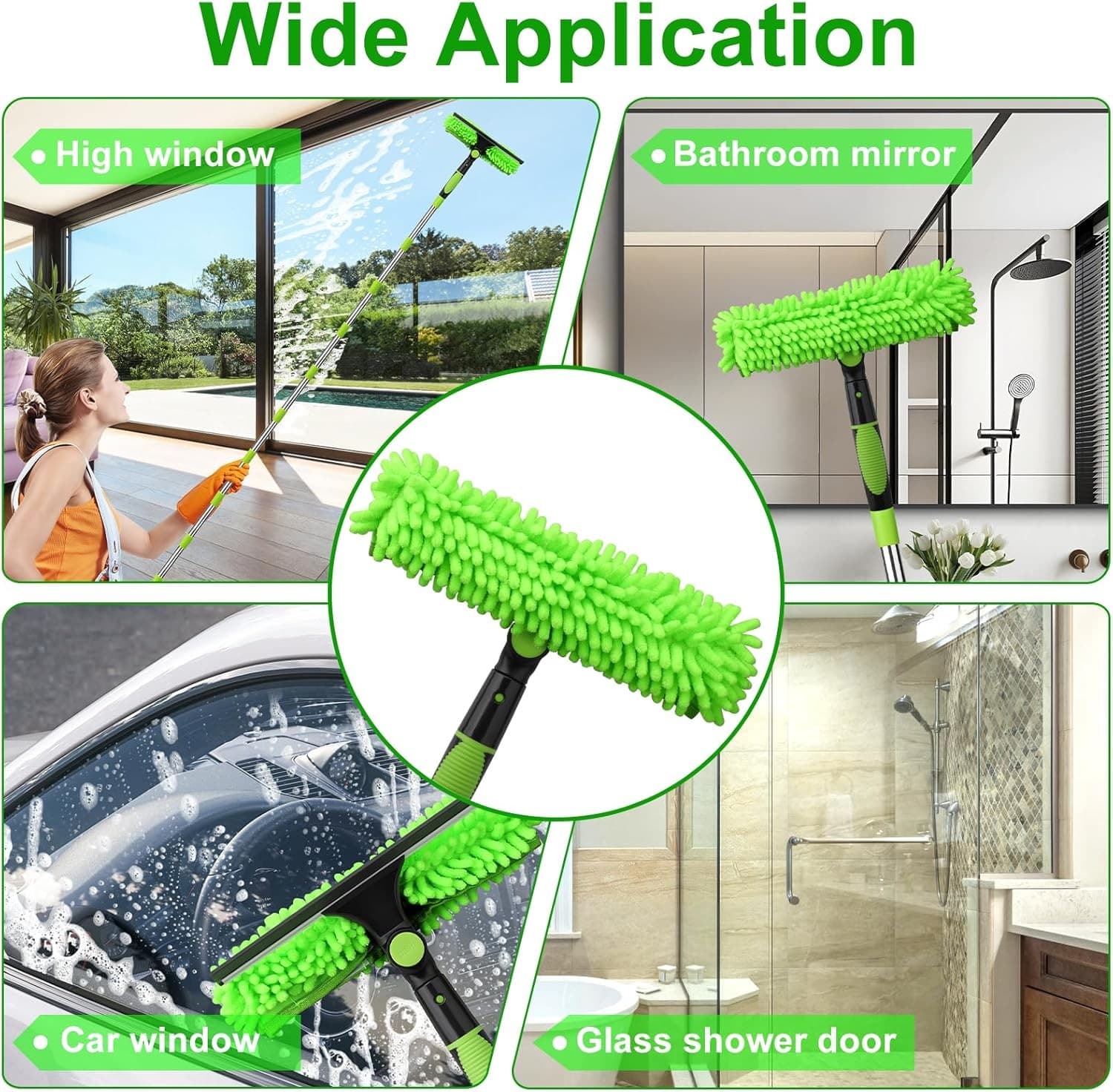 Effortless 4.5m Telescopic Window Cleaner & Squeegee - image 8