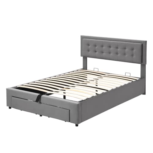 Effortless Storage Meets Elegant Design in a Velvet Double Bed - image 13