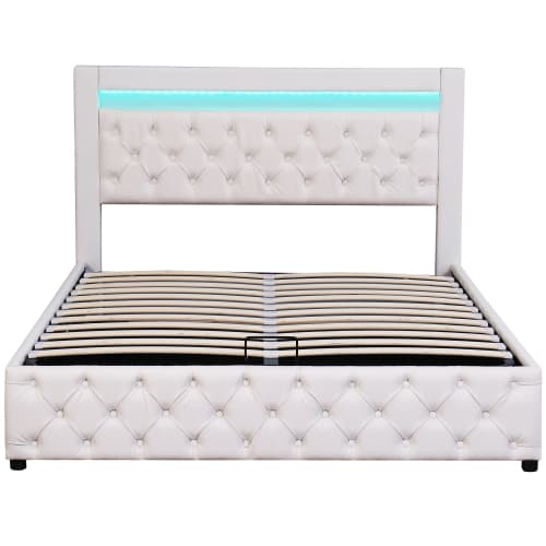 Transform Your Bedroom With This White LED Storage Bed - image 29