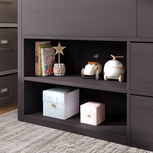 Children's White Mid Sleeper Bed with Drawers & Shelves - image 39