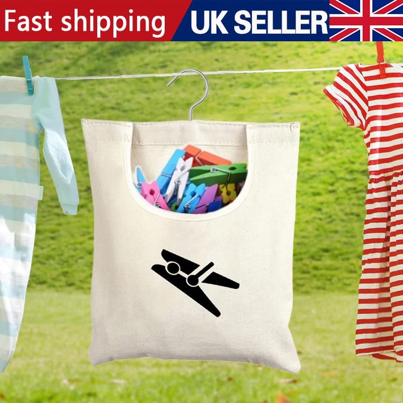 Effortless Laundry Days with Our Hanging Canvas Peg Bag - image 3