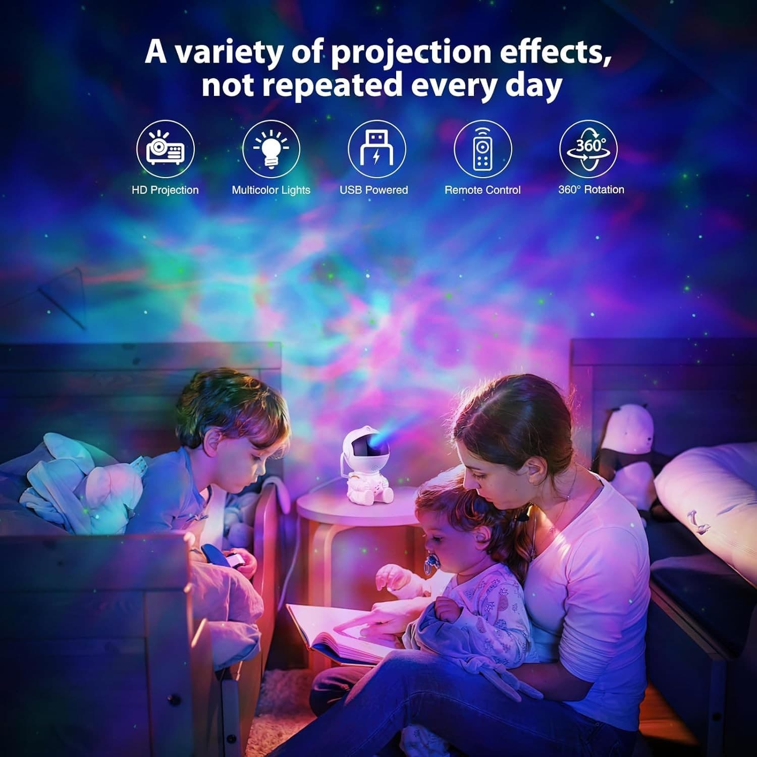 Astronaut Star Projector with Colour Night Sky and Remote Control - image 1