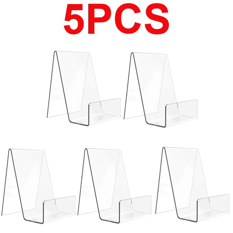 Premium Clear Acrylic Display Stands for Books & Tablets - Acrylic