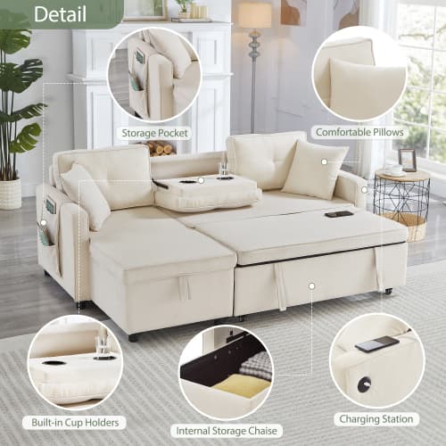 Transform Your Space with a 3-in-1 Reversible Sleeper Sofa - image 15