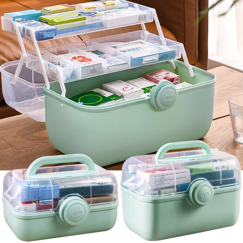 Portable First Aid and Medicine Storage Box - image 2
