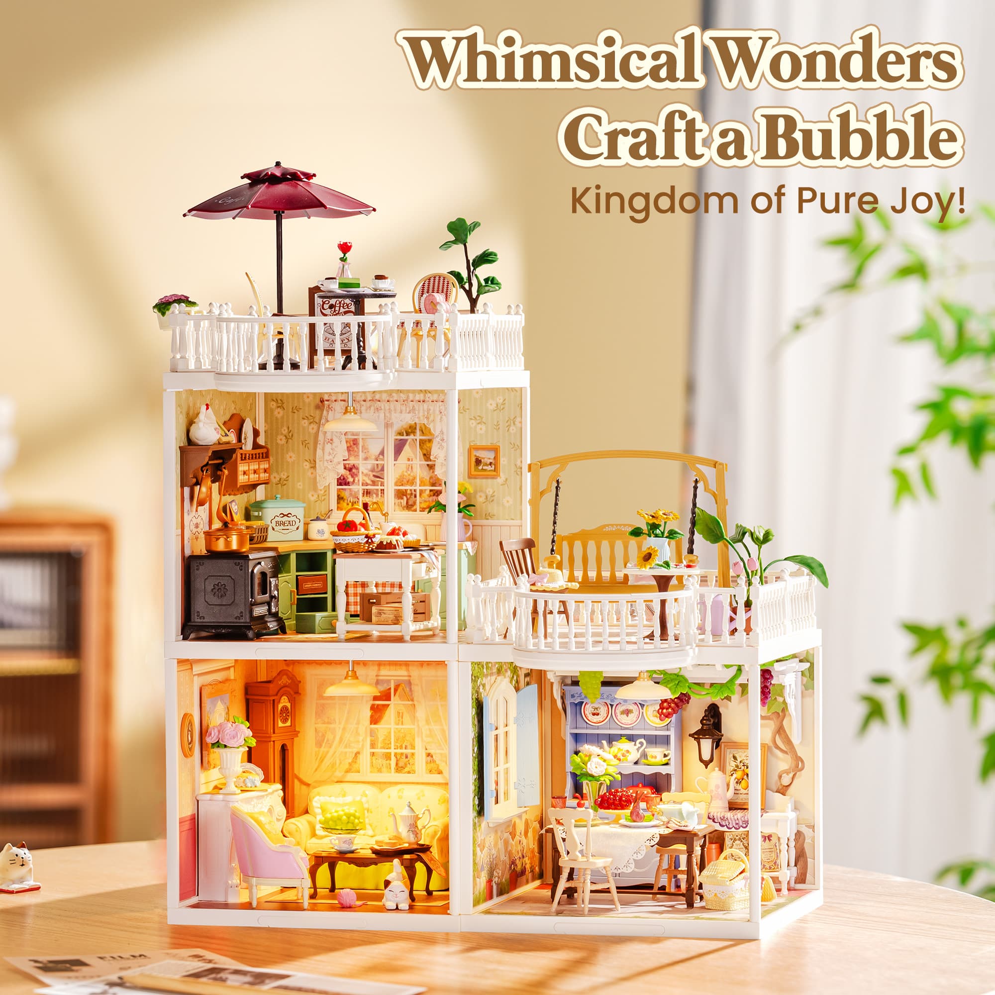 Transform Your Space with the Rolife Miniature Tea Room - image 15