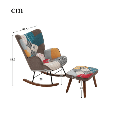 Relax in Style with a Vibrant Patchwork Rocking Chair - image 17