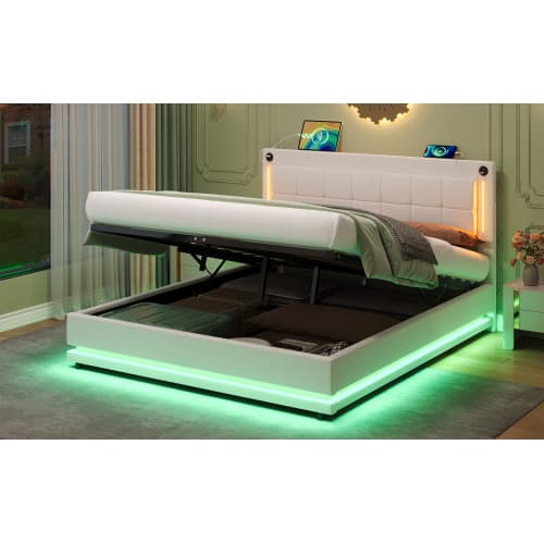 Smart LED Bed with Storage, Lights & USB Charging - image 16