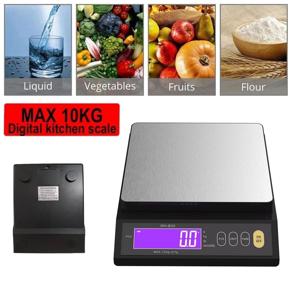 Effortless Baking with Waterproof 10kg Digital Kitchen Scales - image 3