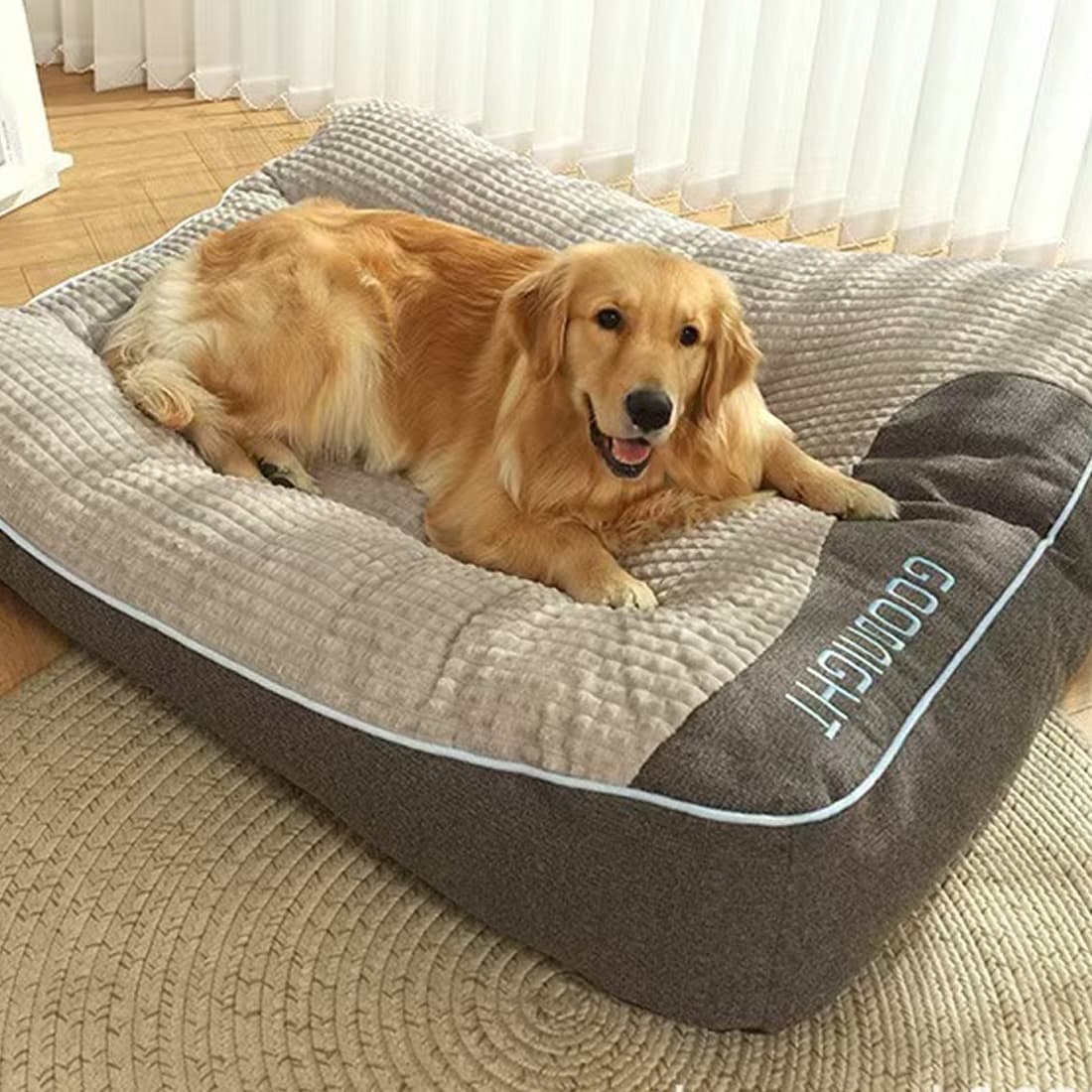 Premium Light Brown Dog Sofa Bed for Ultimate Comfort - image 1