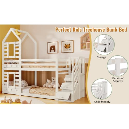 A Magical Cabin Bunk Bed with Clever Staircase Storage - image 24