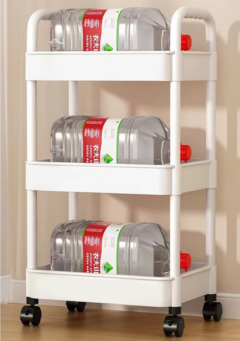 Effortless Organisation: 3-Tier Slim Rolling Storage Trolley - image 6