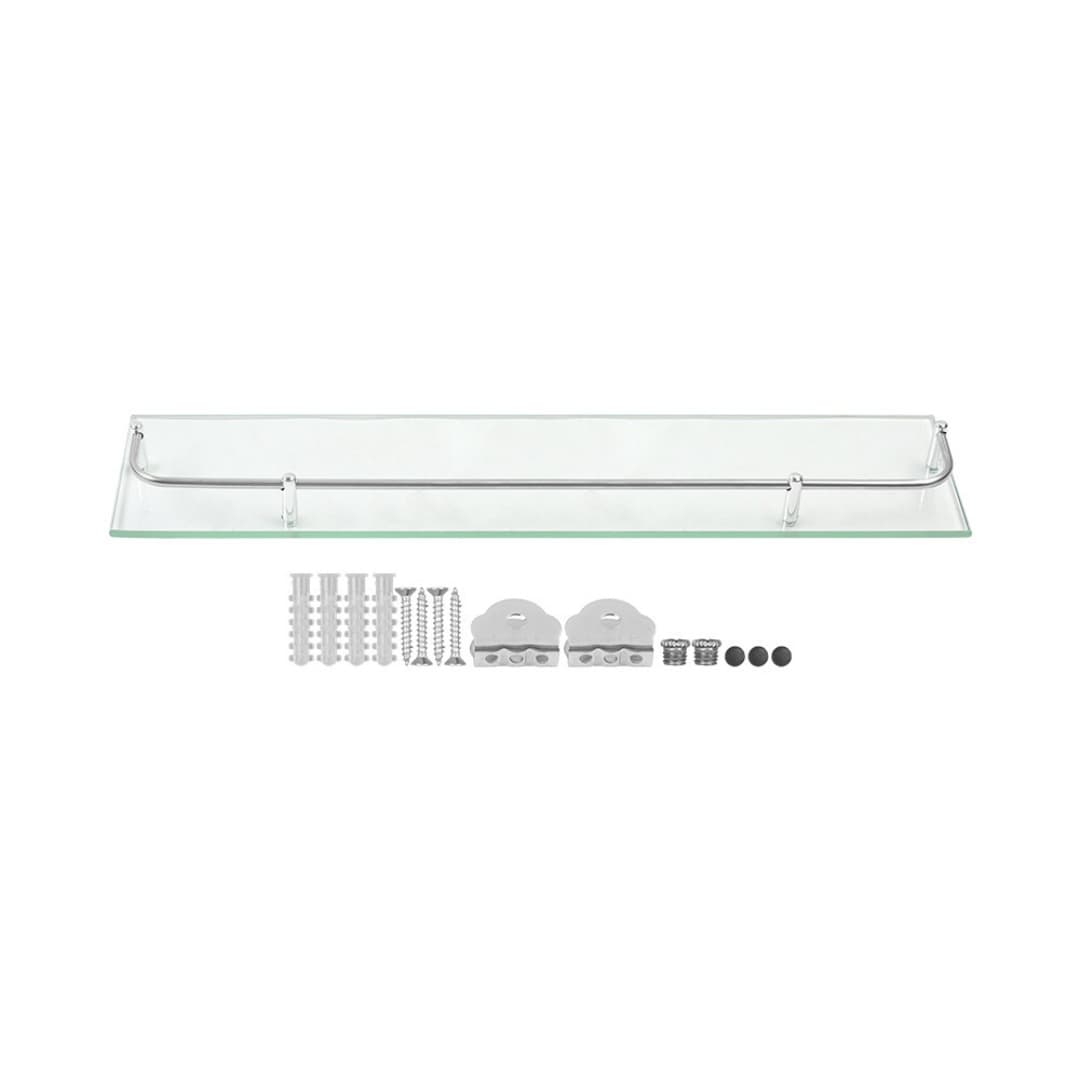 Wall-Mounted Glass Bathroom Shelf & Caddy - image 6