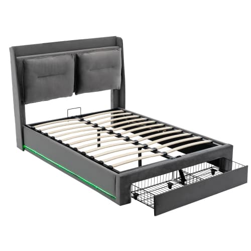 Transform Your Bedroom with this Premium Velvet Storage Bed - image 44