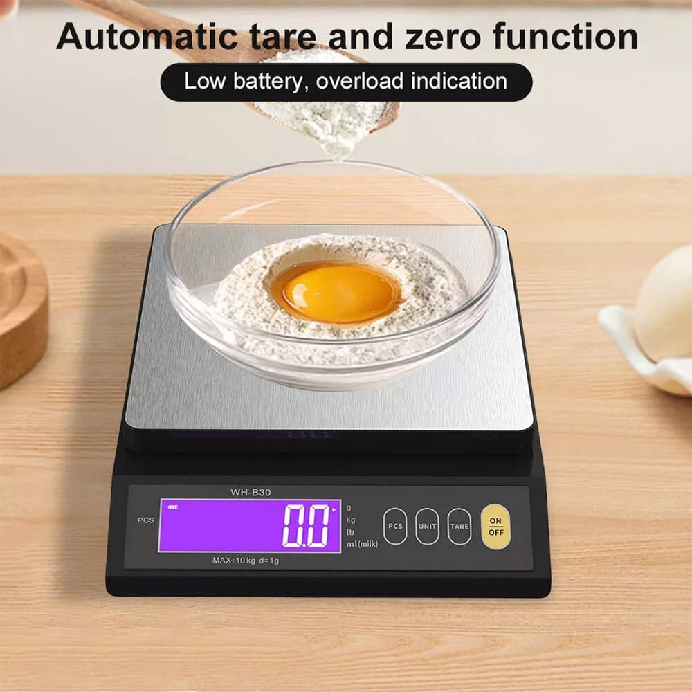 Effortless Baking with Waterproof 10kg Digital Kitchen Scales - image 10